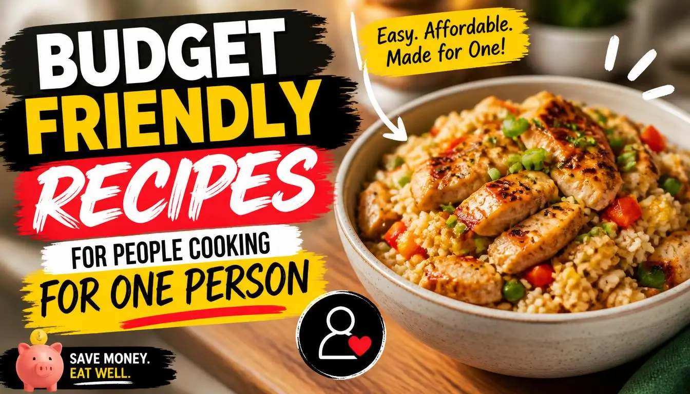 Budget Friendly Recipes for People Cooking for One Person