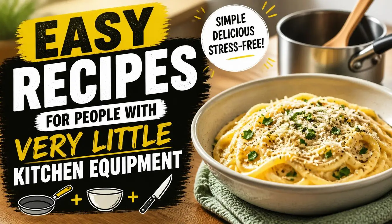 Easy Recipes for People With Very Little Kitchen Equipment